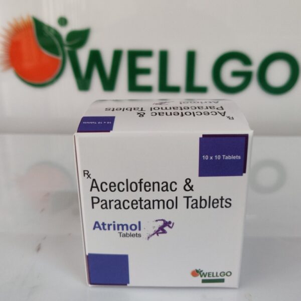 Aceclofenac 100mg+ Paracetamol 325 Mg pcd
