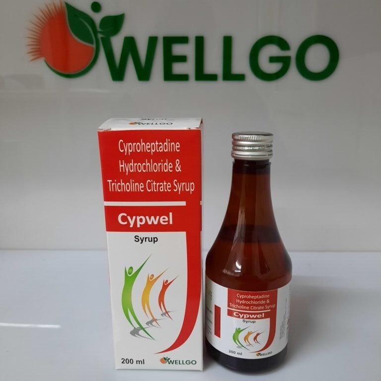 Cyproheptadine Hcl 2mg+tricholine 275+ Sorbitol Base pcd