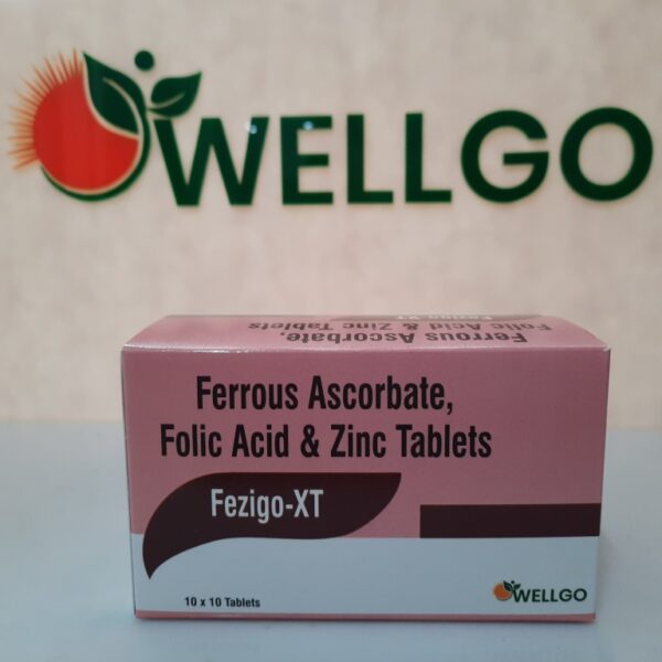 Ferrous ascorbate, folic acid and Zinc tablets pcd