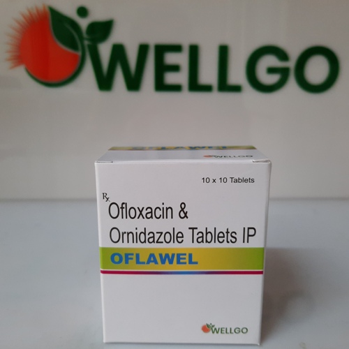 Ofloxacin 200Mg + Ornidazole 500MG Tablets