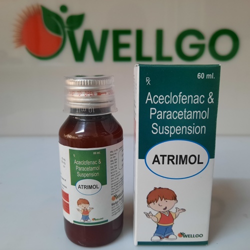 Aceclofenac 50mg+ Paracetamol 125mg SYRUP PCD