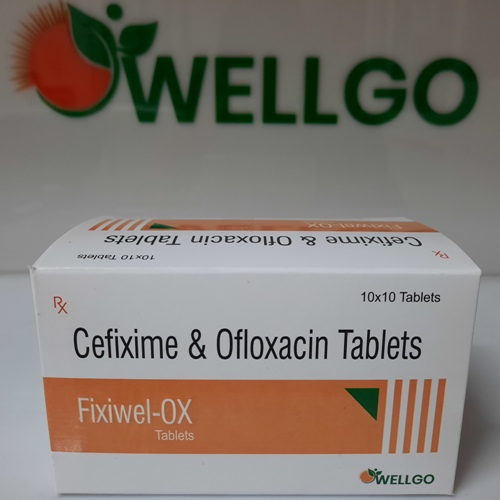 Cefixime 200mg + Ofloxacin 200mg tablets
