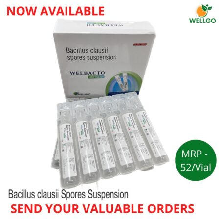 BACILLUS CLAUSII SPORES SUSPENSION AVAILABLE FOR GASTRO PCD FRANCHISE
