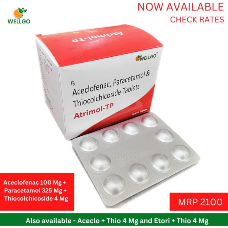 PARACETAMOL THIOCOCHICOSIDE TABLETS PAIN RELIEF MUSCLE RELAXANT Archives Well Go Pharma