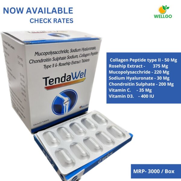 Collagen Peptide + Rosehip Extract tablets