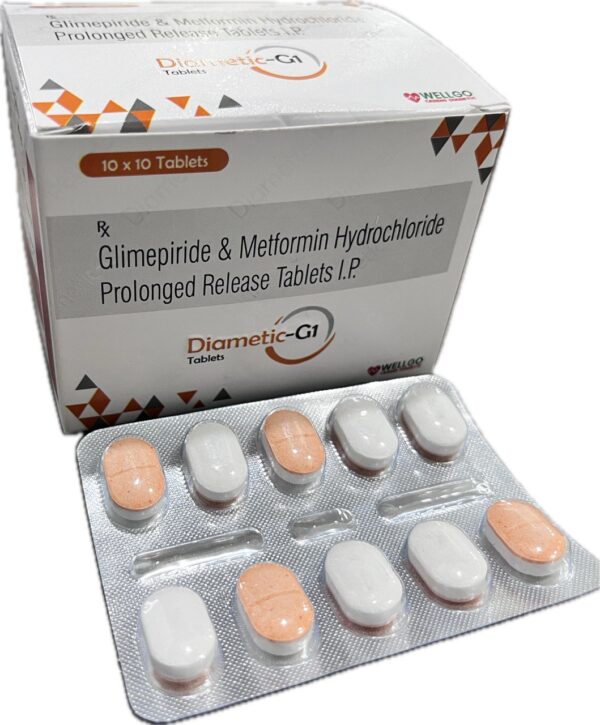 Glimepiride & metformin hydrochloride prolonged release tablets